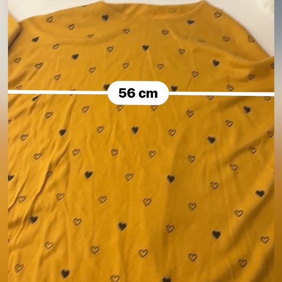 Mustard Heart knit top half sleeve with polyamide, modal and Cashmere - Picture 5 of 12